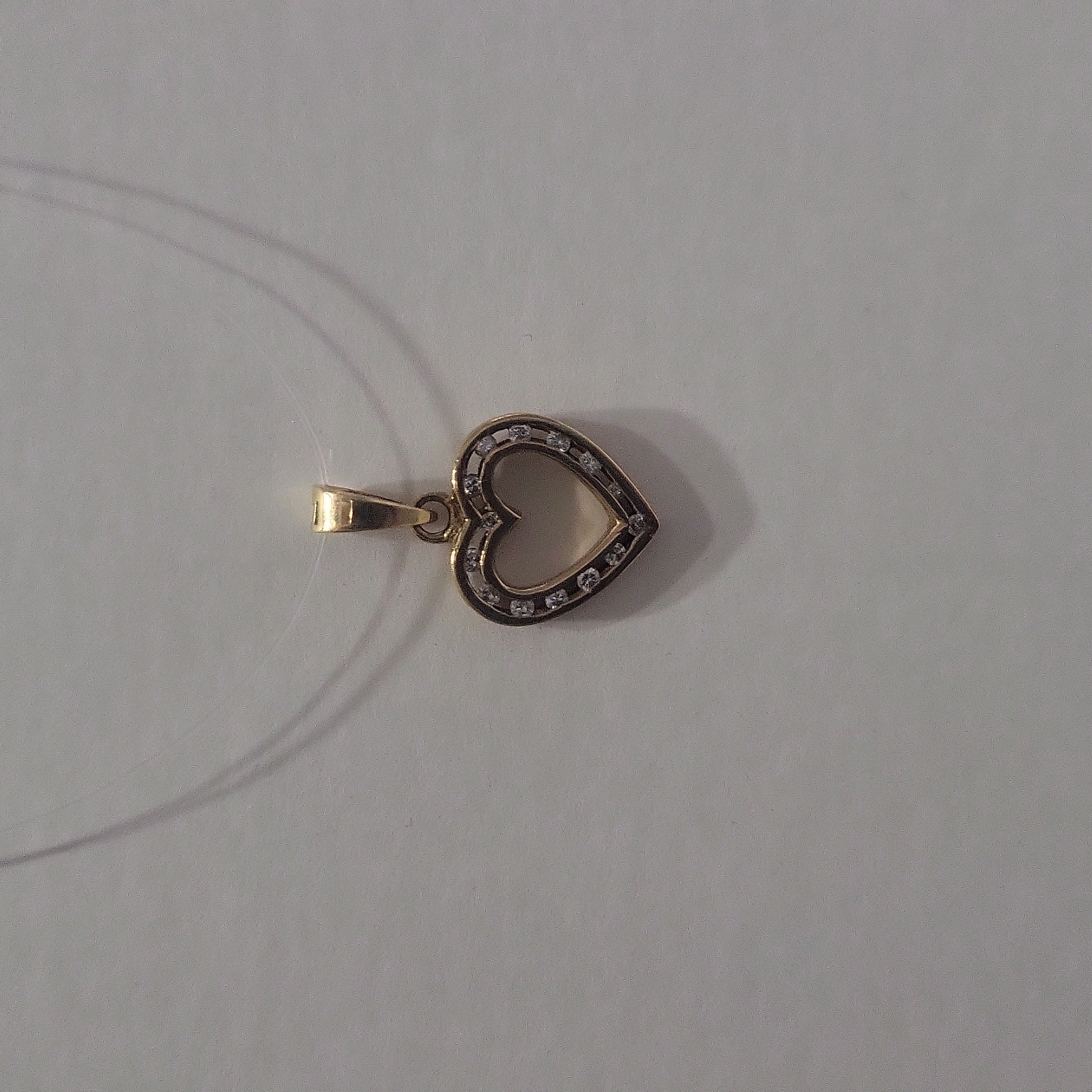 14kt Gold Diamond Heart Pendant 189$